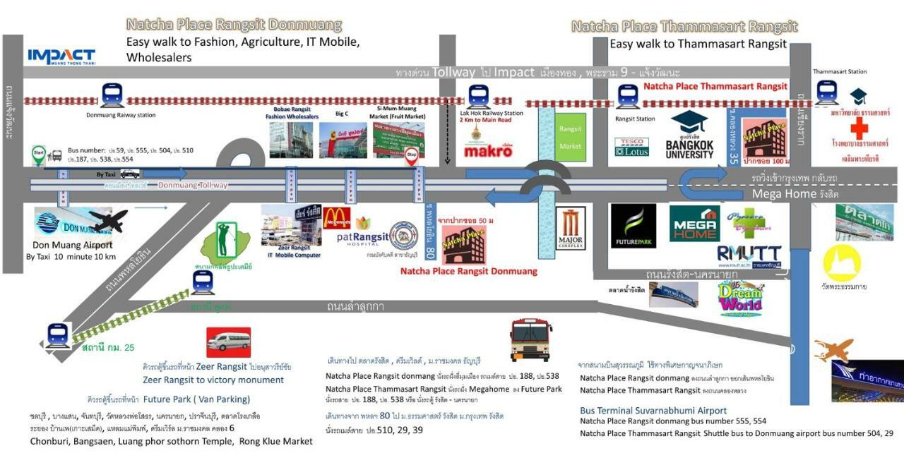 Natcha Place Thammasat Rangsit Banguecoque Exterior foto
